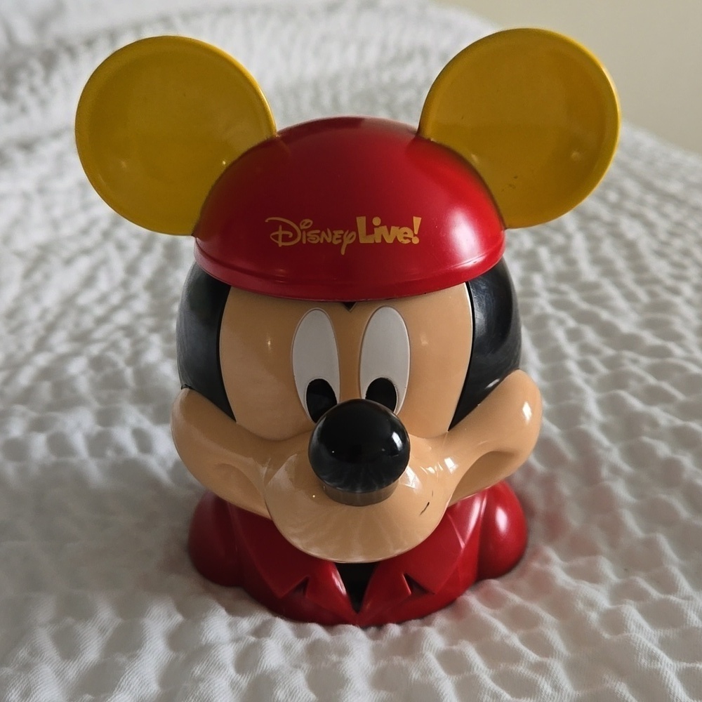 Disney Walt Disney Mickey Mouse, Disney Live! Flip top hinged top, like new